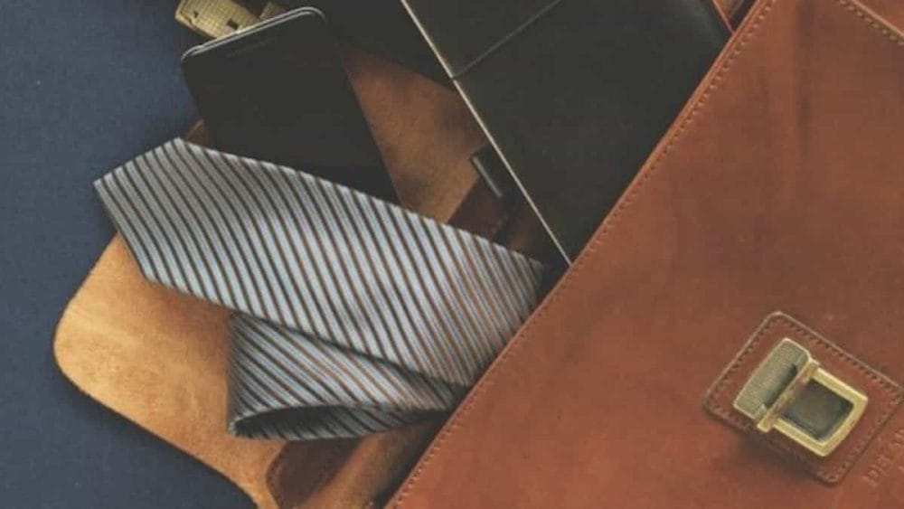 leather business bag